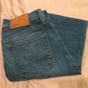 JCREW 8” Toothpick Jeans in Stewartby Wash